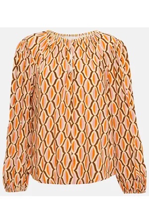 Velvet Blusa Laura in crêpe con stampa
