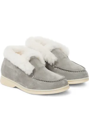 Loro Piana Stivaletti Open Walk in suede
