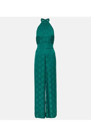 RIXO London Jumpsuit a gamba larga con cut-out