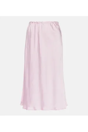 Jil Sander Gonna midi in raso