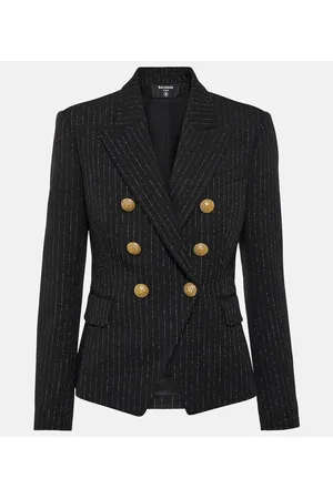 Balmain Blazer in lana a righe