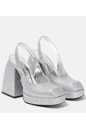 NODALETO Pumps con plateau Bulla Jill glitterate