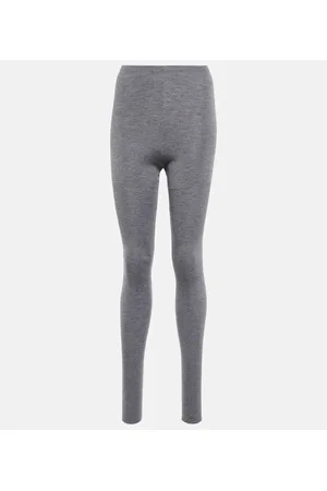 Alaïa Alaïa Leggings in cashmere e seta a vita alta