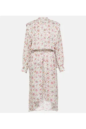 Isabel Marant Abito midi Lokeya con stampa floreale