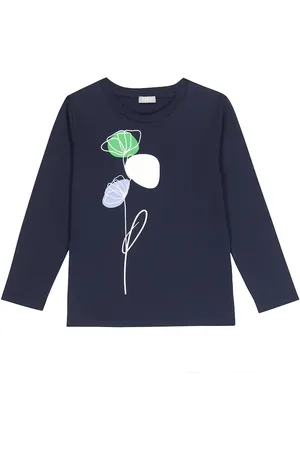 Il gufo T-shirt in cotone a maniche lunghe