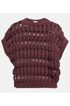 Brunello Cucinelli Top in misto cotone