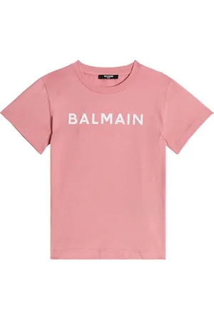 Balmain T-shirt in jersey di cotone con logo