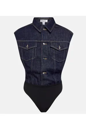 Alaïa Alaïa Body di jeans in misto cotone