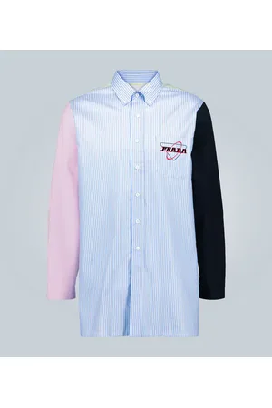 Prada Camicia a righe con applicazione