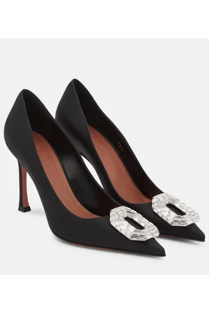 Amina Muaddi Pumps Camelia in raso