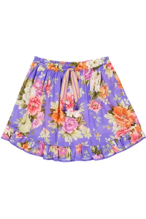 ZIMMERMANN Gonna Pattie in cotone con stampa