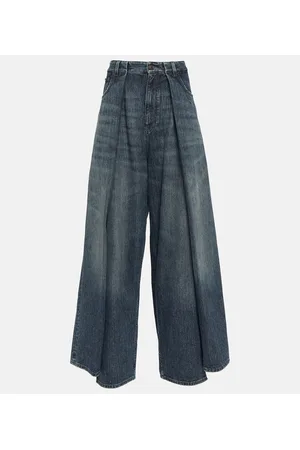 Balenciaga Jeans a gamba larga e vita alta