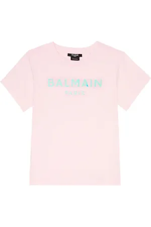 Balmain T-shirt in jersey di cotone con logo