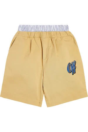OFF-WHITE Shorts Baseball Logo in cotone