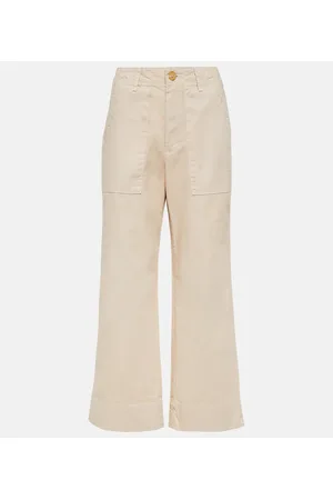 Velvet Pantaloni cropped a gamba larga Mya in cotone