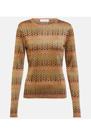 VALENTINO Pullover in jacquard con lamé