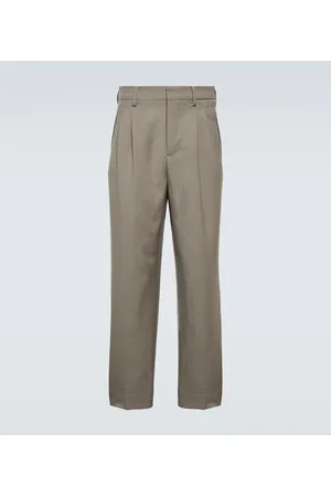 Ami Pantaloni regular in gabardine di lana