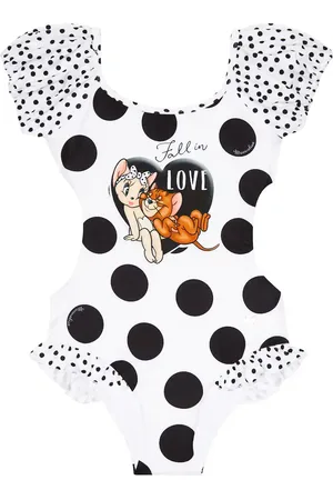MONNALISA Costume intero Jerry con stampa a pois