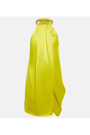 Stella McCartney Miniabito in raso con cristalli