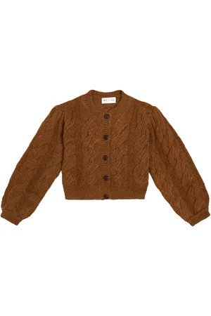 MORLEY Cardigan Tilda in misto lana a trecce