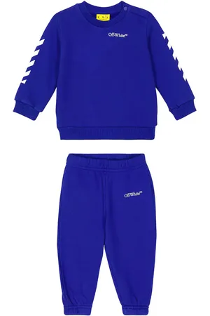 OFF-WHITE Baby - Tuta in jersey di cotone con logo