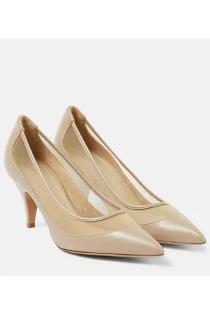 Khaite Pumps River in pelle e mesh