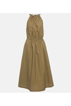 Brunello Cucinelli Abito midi in misto cotone