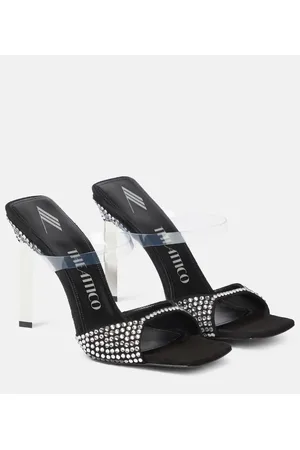 The Attico Sandali Adele in suede e PVC