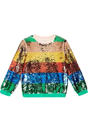 Stella McCartney Felpa a righe con paillettes