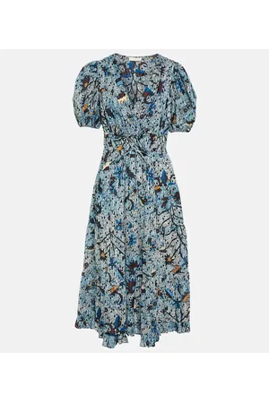 ULLA JOHNSON Abito midi Thelma con stampa