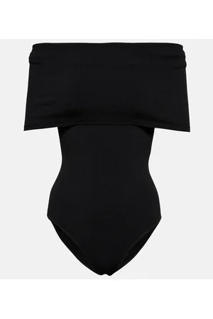Alaïa Alaïa Body in maglia con scollo bardot