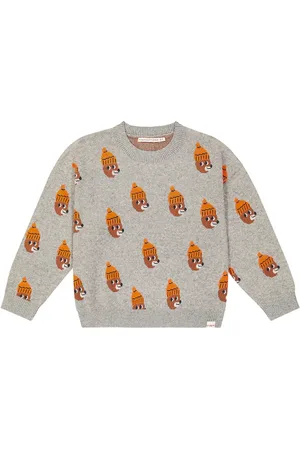 Tiny Cottons Pullover Bear in cotone e lana