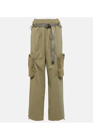 DION LEE Pantaloni cargo in misto cotone