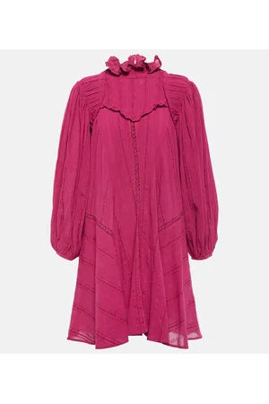 Marant Etoile Miniabito Isma in misto cotone