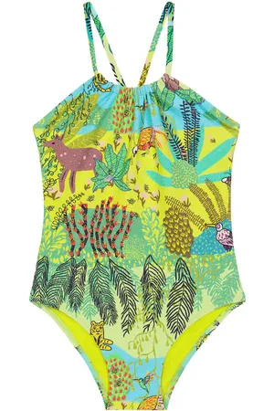 Vilebrequin Costume intero Gazette con stampa
