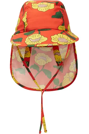 Mini Rodini Cappello Flowers in cotone con stampa