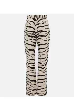 Alaïa Alaïa Jeans regular con stampa zebrata
