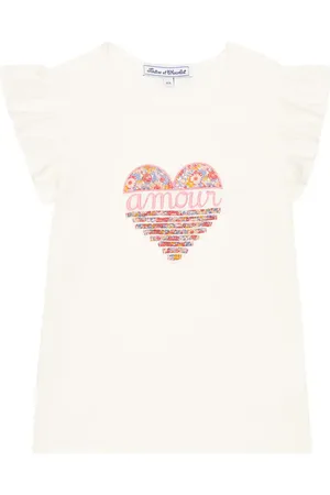 Tartine Et Chocolat T-shirt in cotone con ricamo