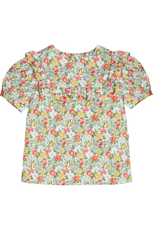 BONPOINT Top in cotone con stampa floreale