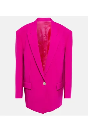 The Attico Blazer oversize Glen in crêpe
