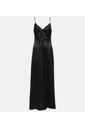 Proenza Schouler Abito lungo White Label Harper in raso