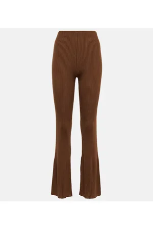 Wolford Pantaloni flared in lana vergine a vita alta