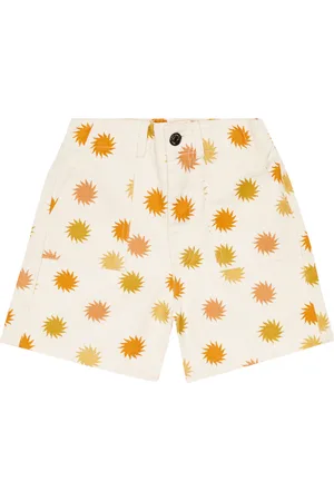 The New Society Shorts Tramonto in cotone con stampa