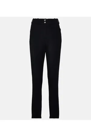 Loro Piana Pantaloni slim a vita alta in misto lana