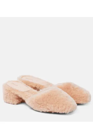 Khaite Mules Clio in shearling