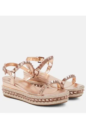 Christian Louboutin Espadrillas Pyraclou in pelle