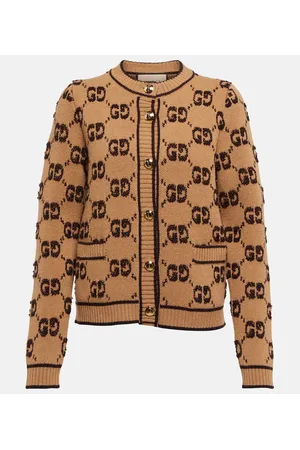 Gucci Cardigan in jacquard di lana GG