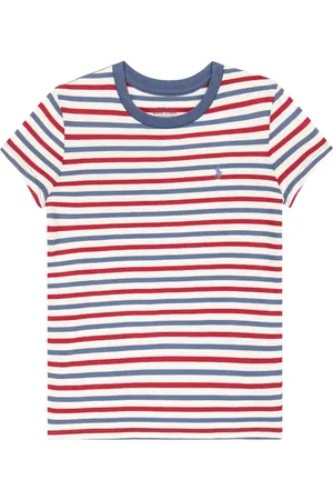 Ralph Lauren T-shirt in jersey di cotone a righe