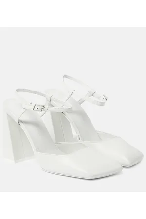 Amina Muaddi Pumps Charlotte 95 in pelle