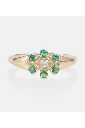 Sydney Evan Anello in 14kt con diamanti